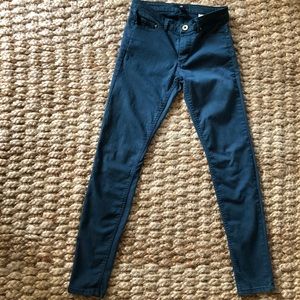 h&m teal skinny jean